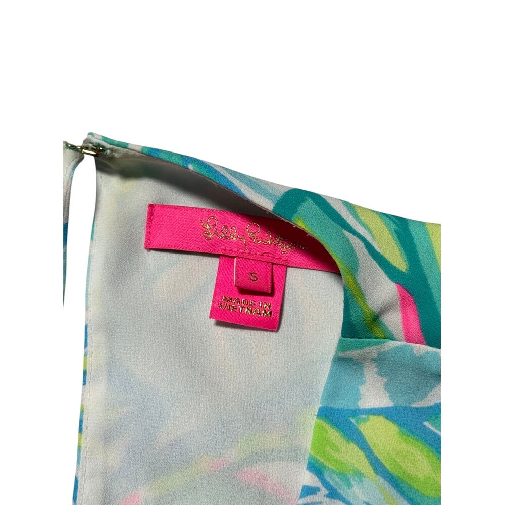 Lilly Pulitzer Lyle Tank Top Women's S Multicolor Maraca My World Tropical Beach - Picture 4 of 8